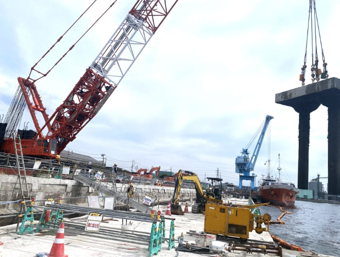 桟橋撤去のイメージ